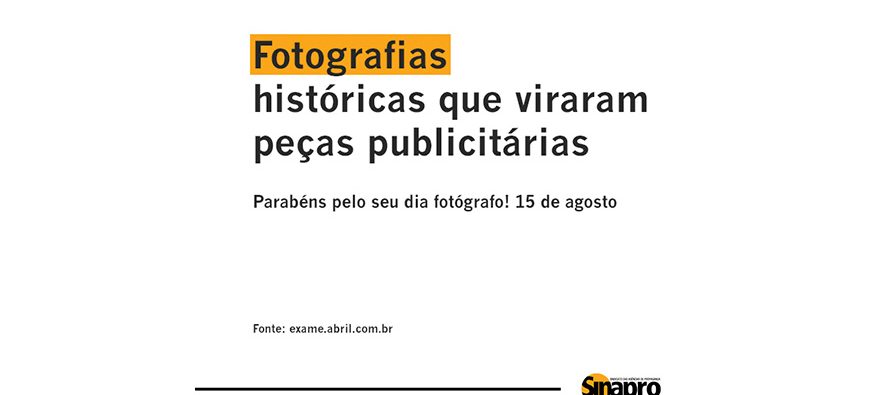 Fotos históricas que viraram peças publicitárias