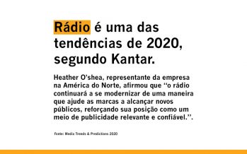 Rádio é uma das tendências de 2020, segundo a Kantar
