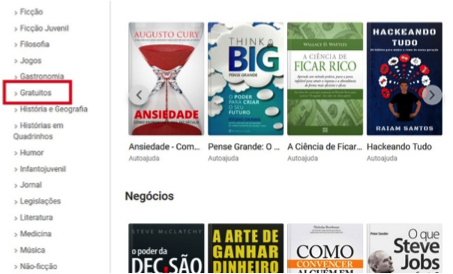 Description: Os conteúdos gratuitos estão na aba "catálogo" da plataforma — Foto: Reprodução: Barbara Ablas