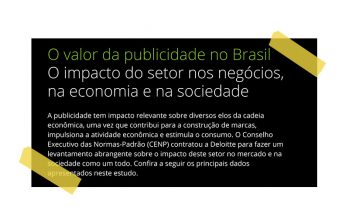 CADA REAL INVESTIDO EM PUBLICIDADE RENDE OITO VEZES MAIS PARA A ECONOMIA.